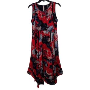 Taylor For A Pea in the Pod red floral sleeveless dress size small
